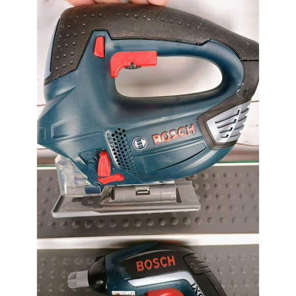 Theo Klein BOSCH Toy Drill Screwdriver Jigsaw w/Sounds & Lights Working + tool - Picture 4 of 7